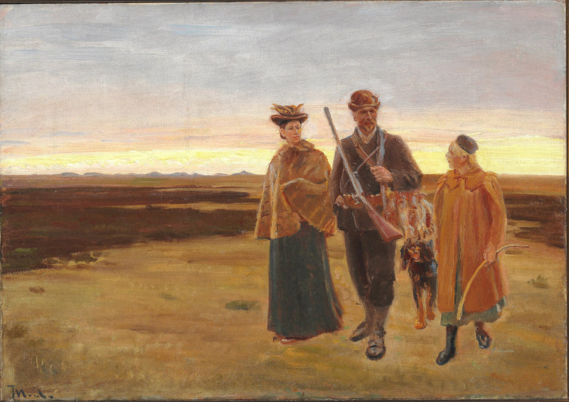 Zurück von der Jagd. Studium. – Michael Peter Ancher