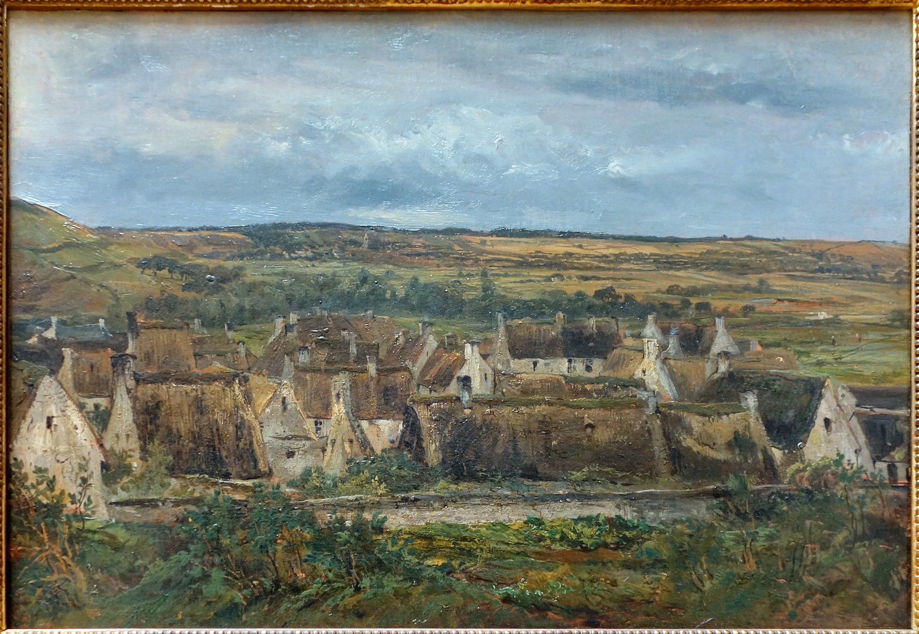 Dernières maisons de Port-en-Bessin - Théodore Rousseau