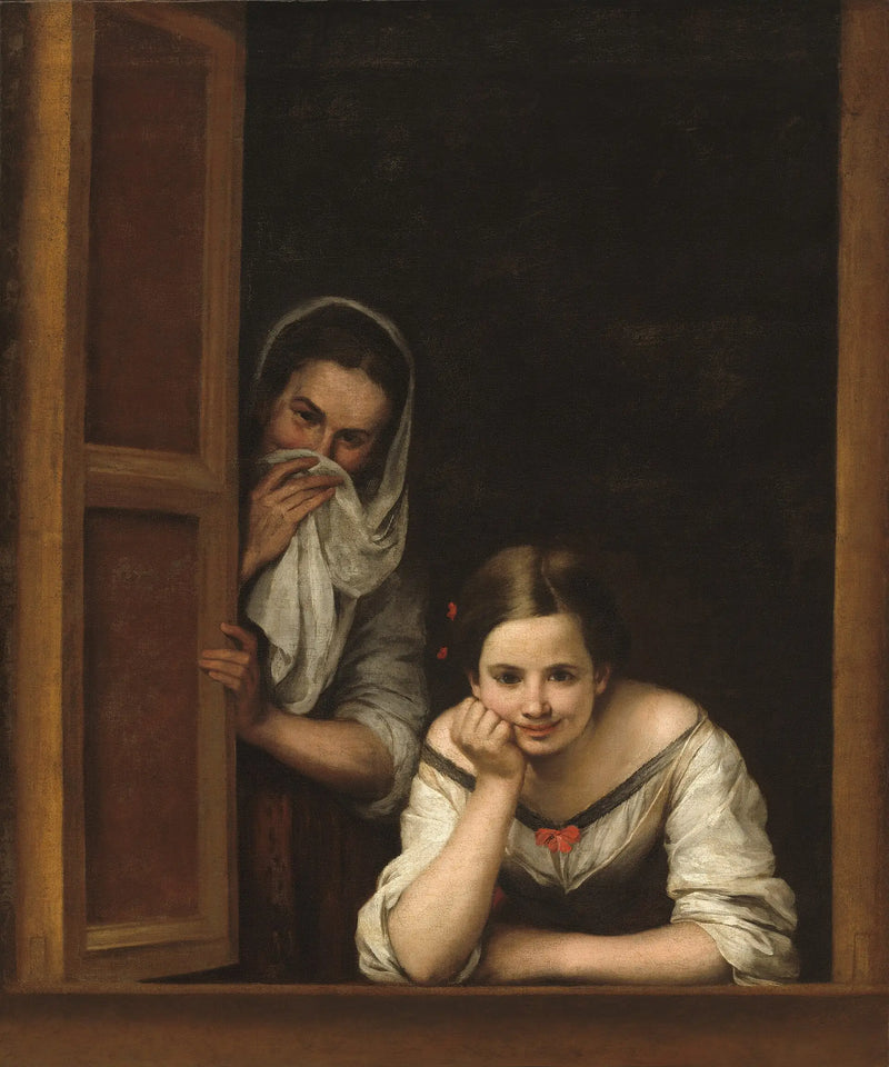 Zwei Frauen am Fenster - Bartolomé Esteban Murillo