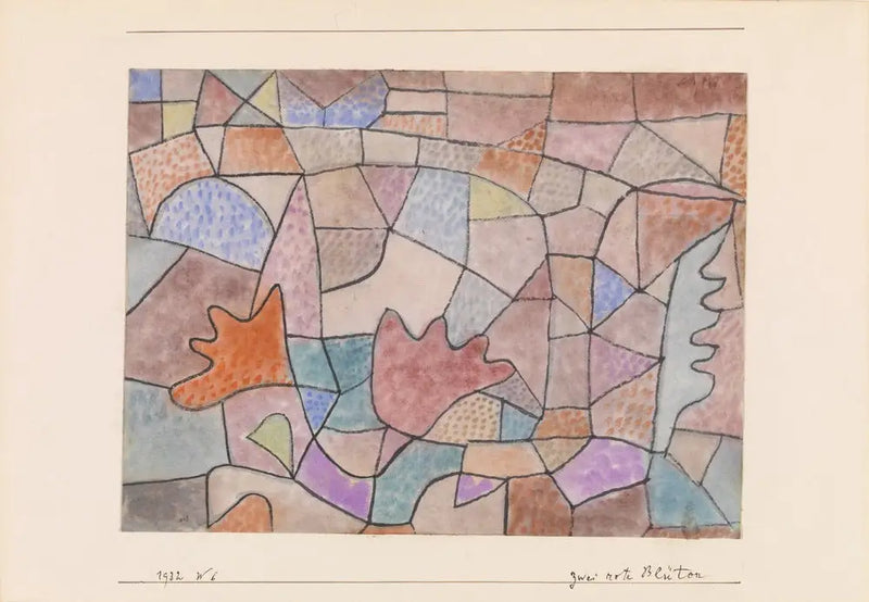 Zwei rote Blumen - Paul Klee
