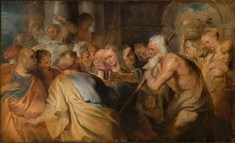 Diogenes auf der Suche nach einem wahren Mann - Peter Paul Rubens