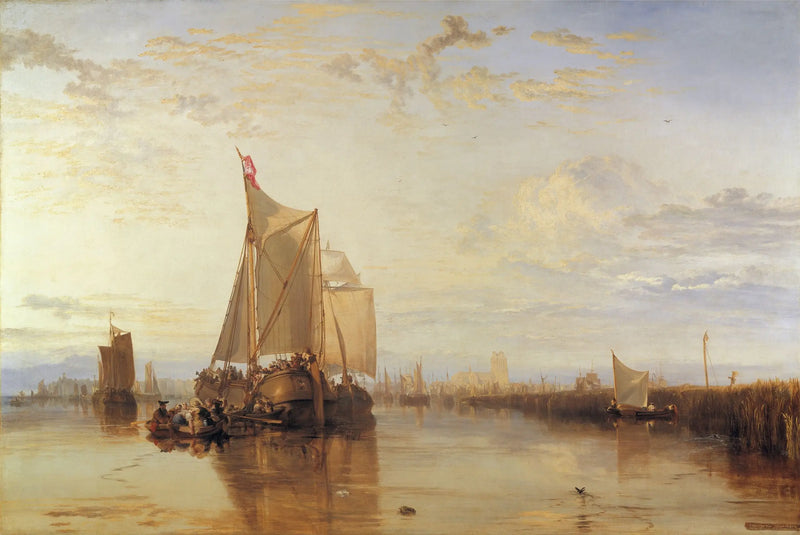 Dort, oder Dordrecht: Das Dort-Paketboot aus Rotterdam in Windstille - J. M. W. Turner