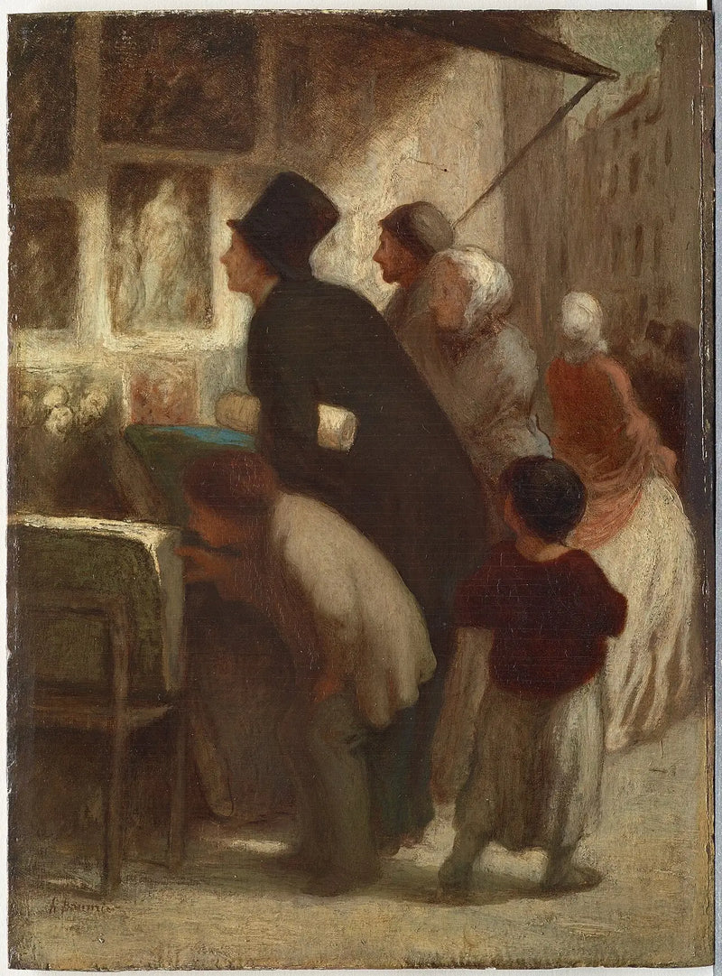 Außerhalb des Shops des Druckgrafik-Händlers - Honoré Daumier