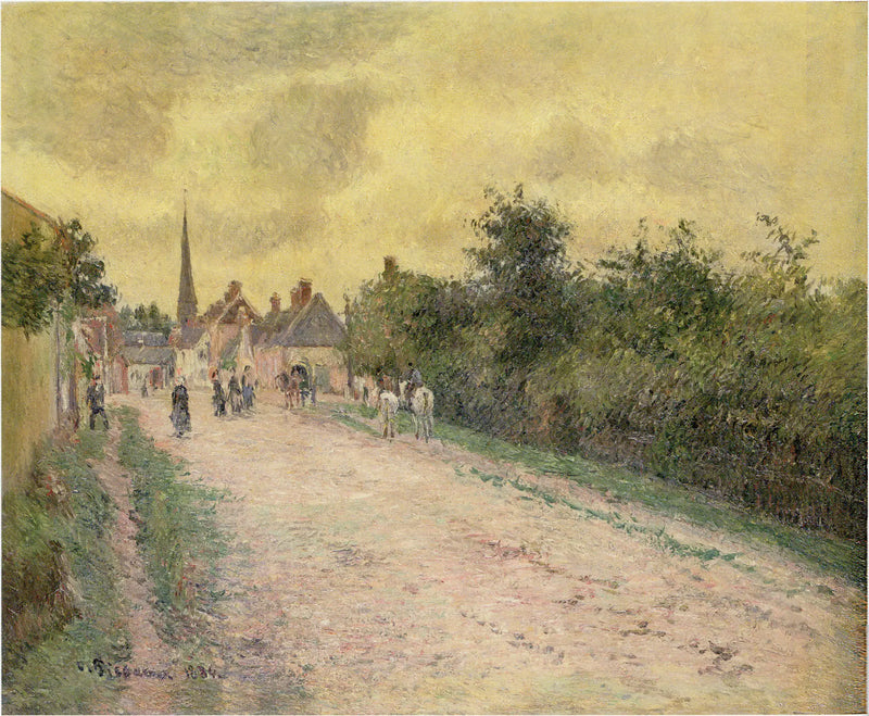 Dorfeingang von Eragny - Camille Pissarro