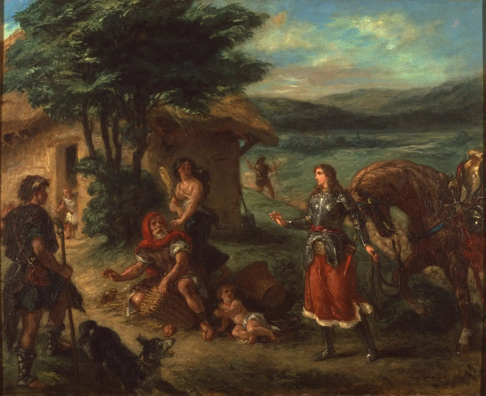 Reproduction du tableau « Erminia et les Bergers - Eugène Delacroix » par Alpha Reproduction en peinture à l’huile