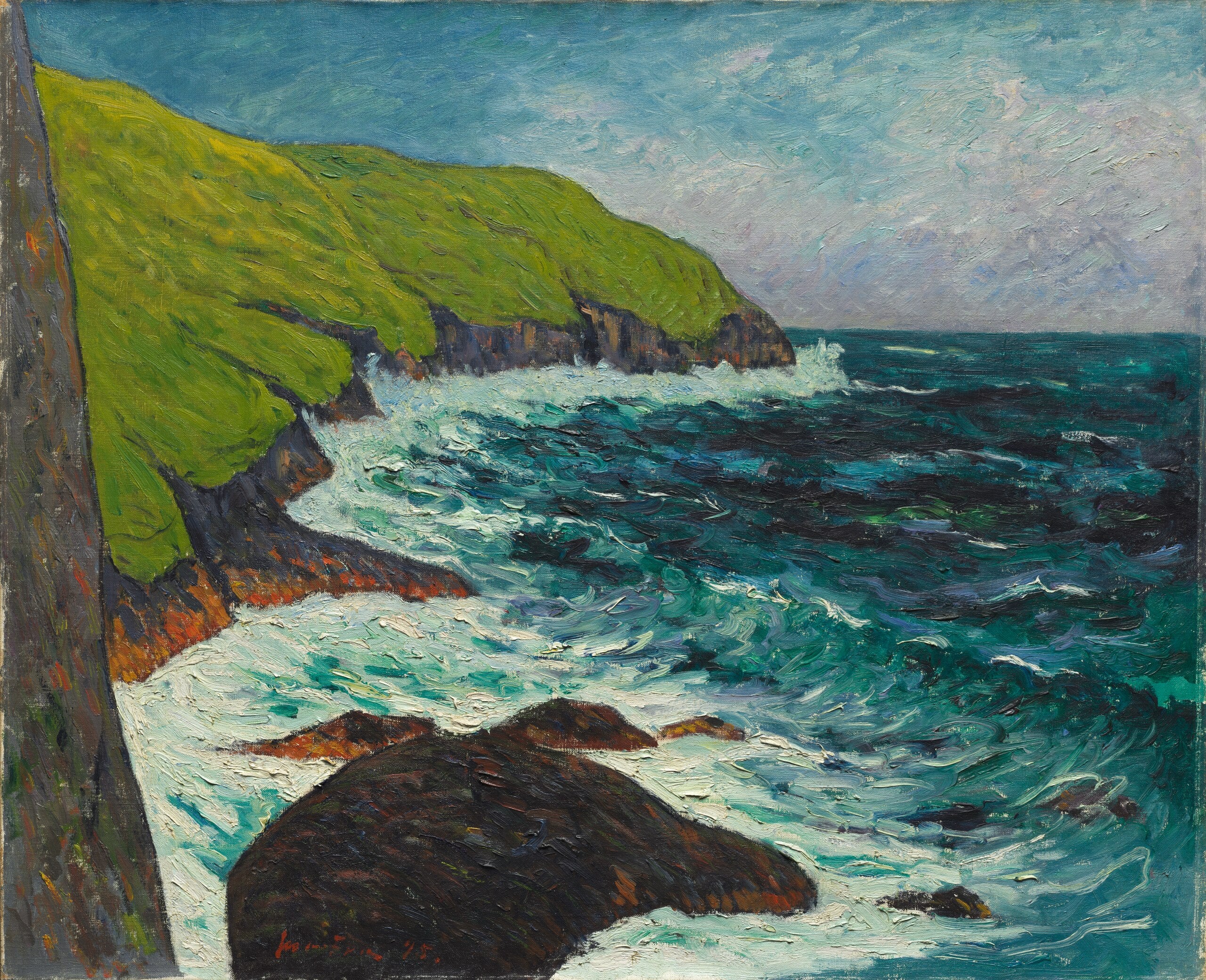 Falaises de Beg ar Fry Saint-Jean-du-Doigt - Maxime Maufra - Alpha Reproduction