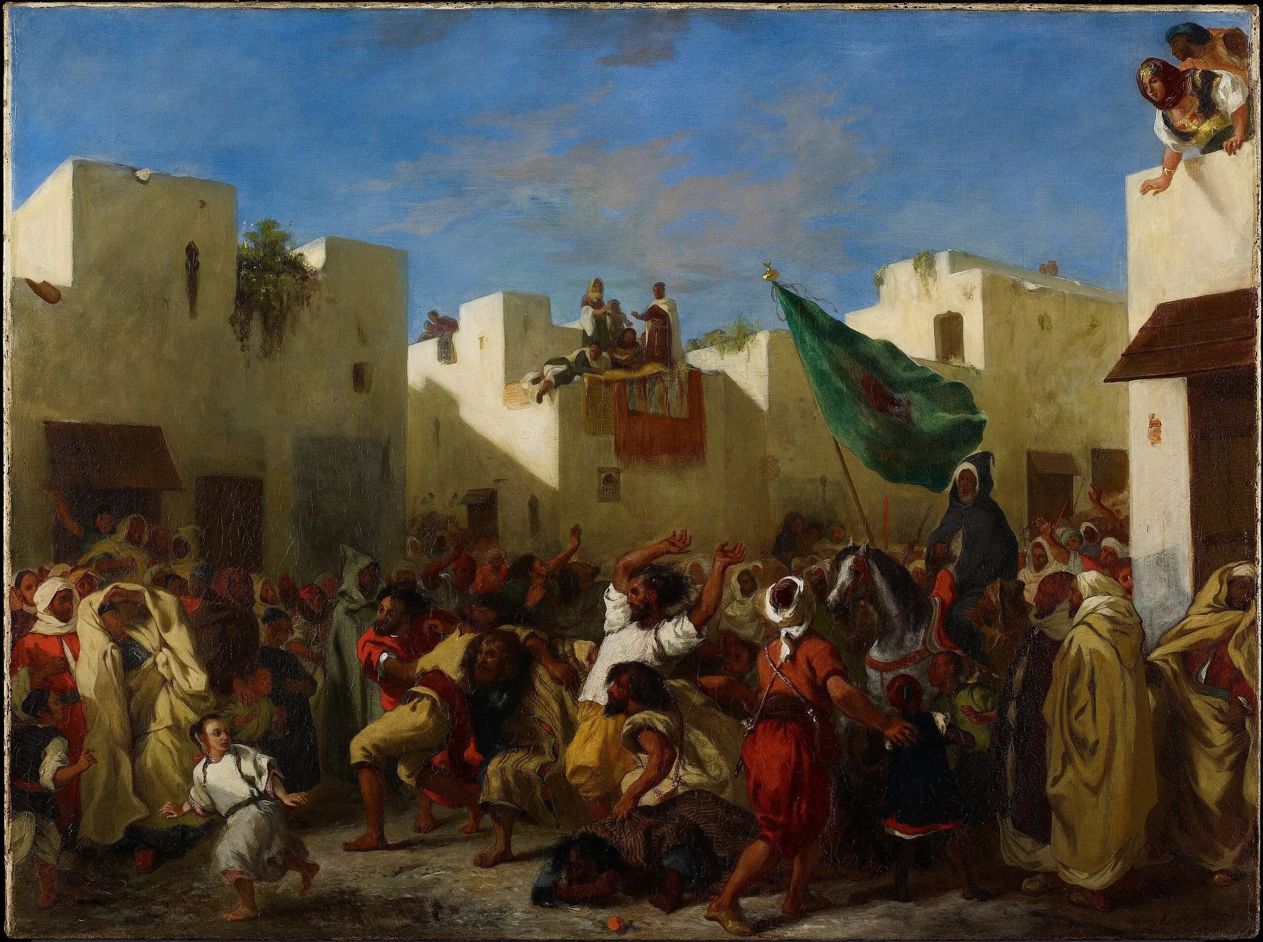 Reproduction du tableau « Fanatiques de Tanger - Eugène Delacroix » par Alpha Reproduction en peinture à l’huile