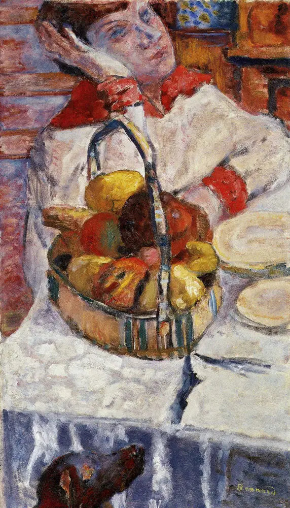 Frau mit Obstkorb - Pierre Bonnard