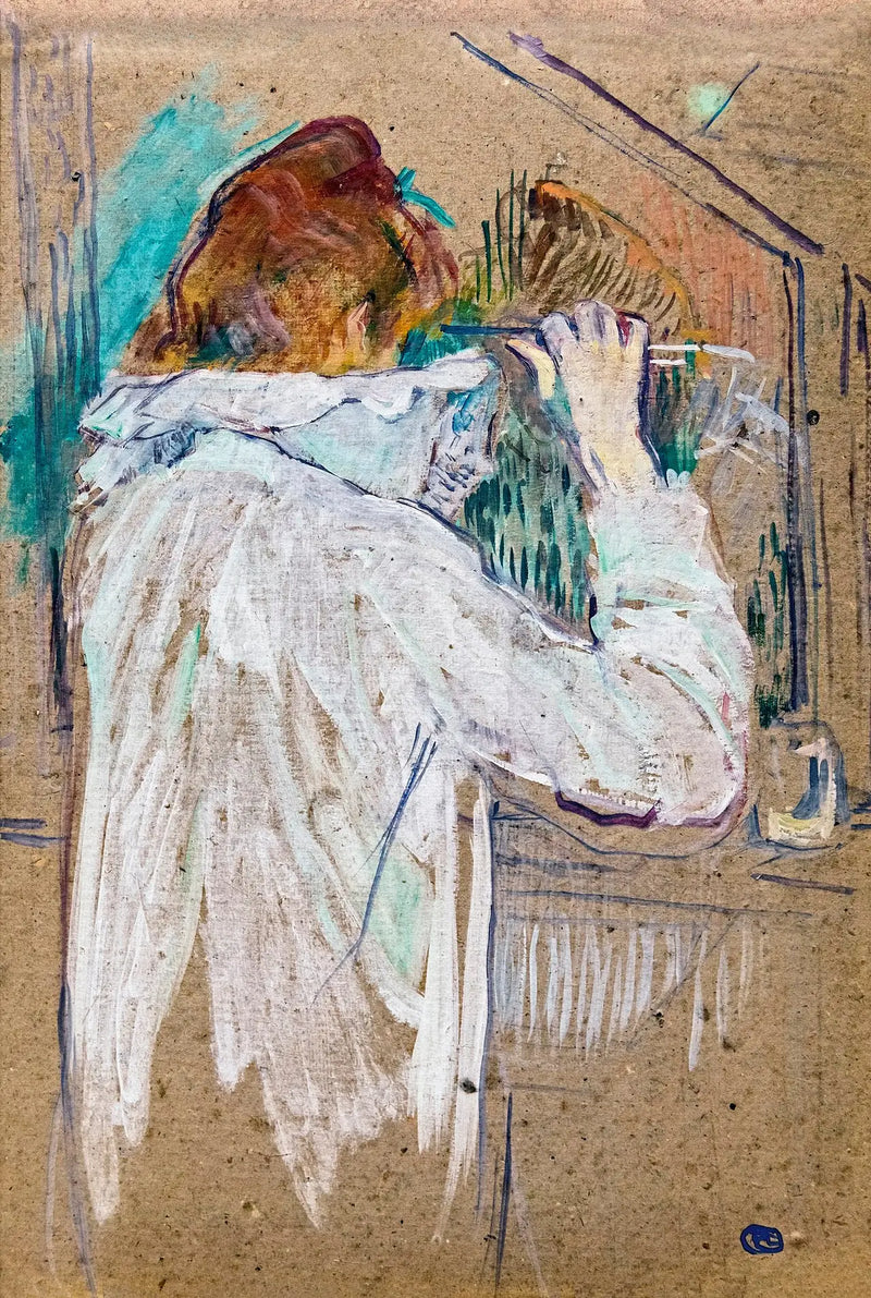 Frau beim Frisieren - Henri de Toulouse-Lautrec