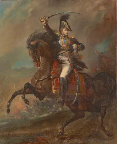 General des Ersten Kaiserreichs, der den Feind angreift - Théodore Géricault