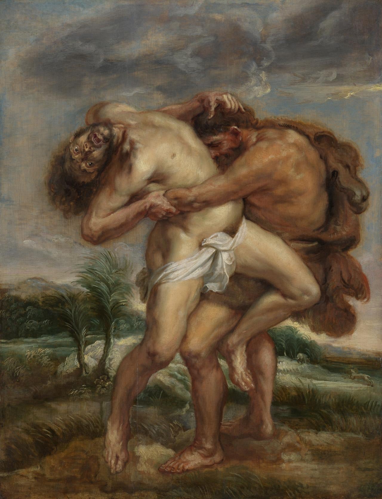Herkules und Antäus - Peter Paul Rubens
