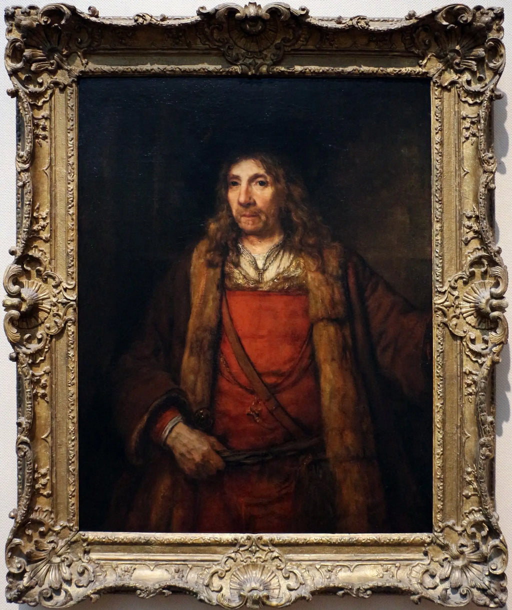 Homme dans un manteau doublé de fourrure - Rembrandt - Alpha Reproduction