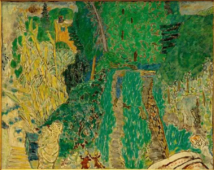 Garten mit kleinem Brückchen - Pierre Bonnard