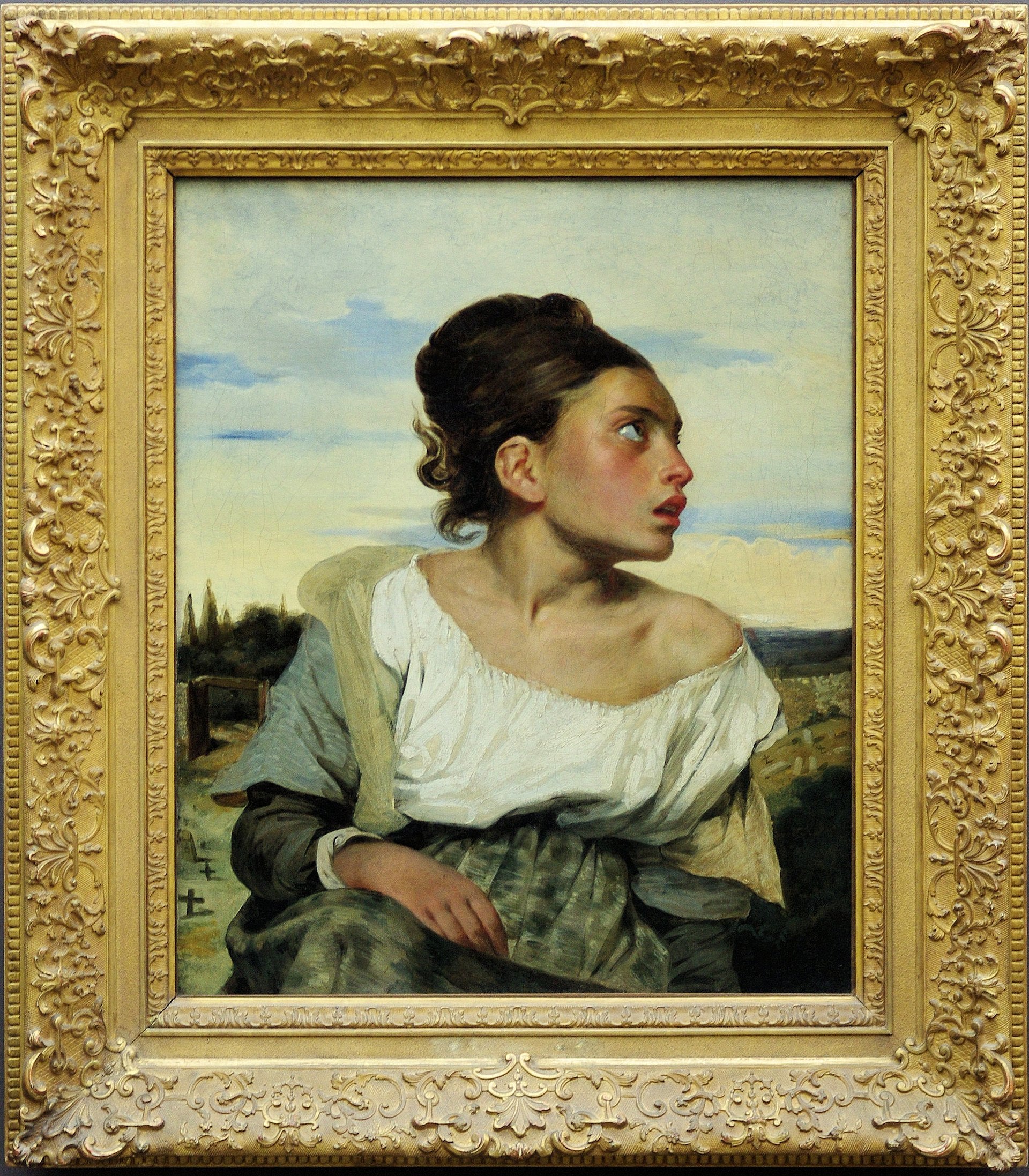 Junge Waise auf dem Friedhof - Eugène Delacroix