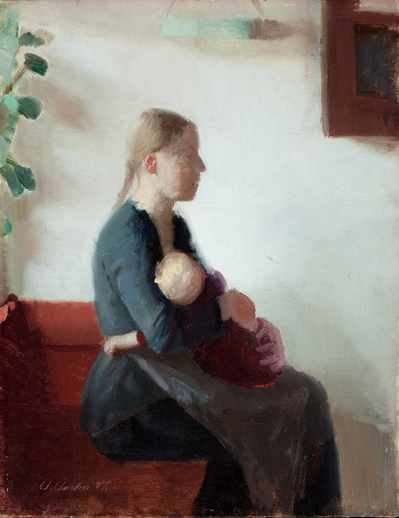 Junge Mutter mit ihrem Kind - Anna Ancher