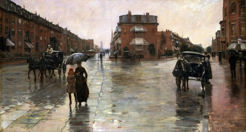 Regentag in Boston - Childe Hassam