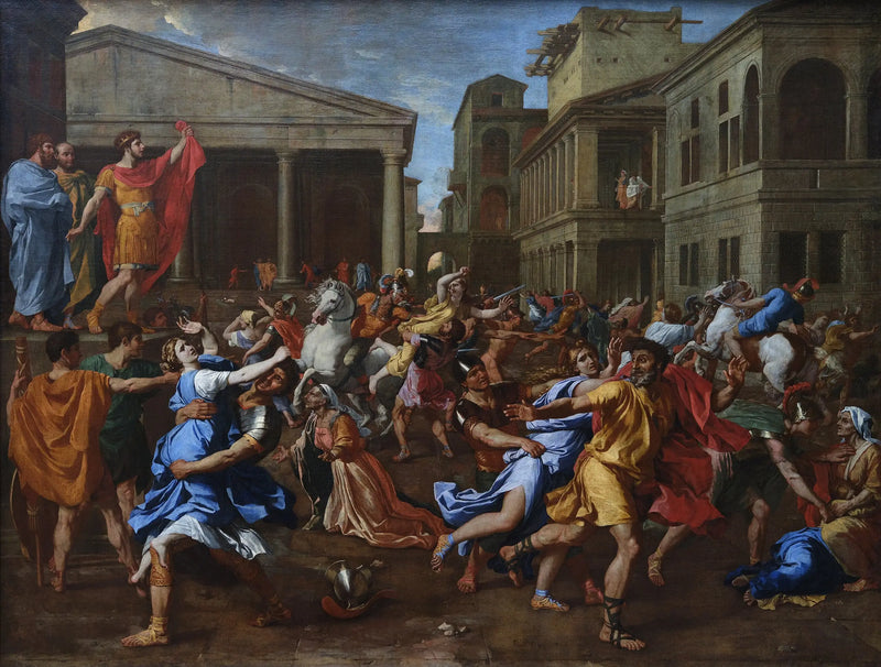 Die Entführung der Sabinerinnen - Nicolas Poussin