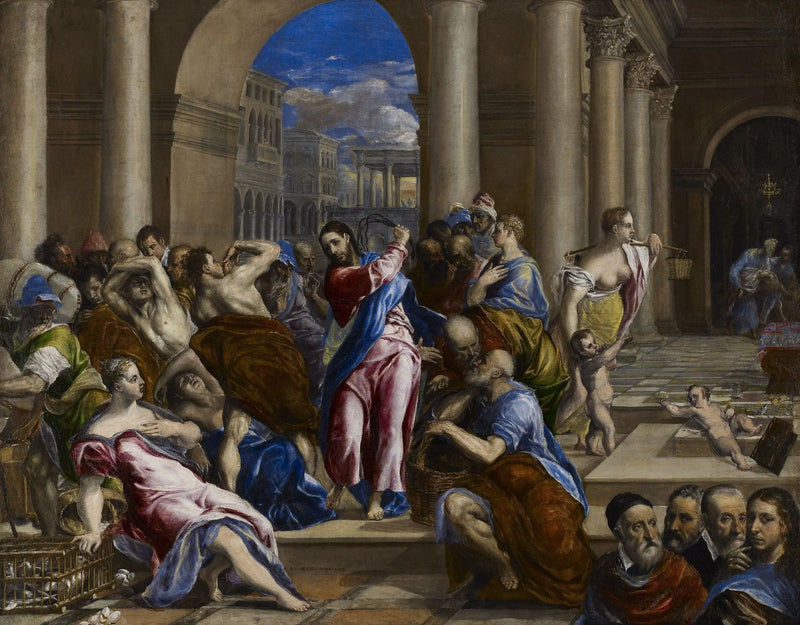 Die Vertreibung der Händler aus dem Tempel - El Greco