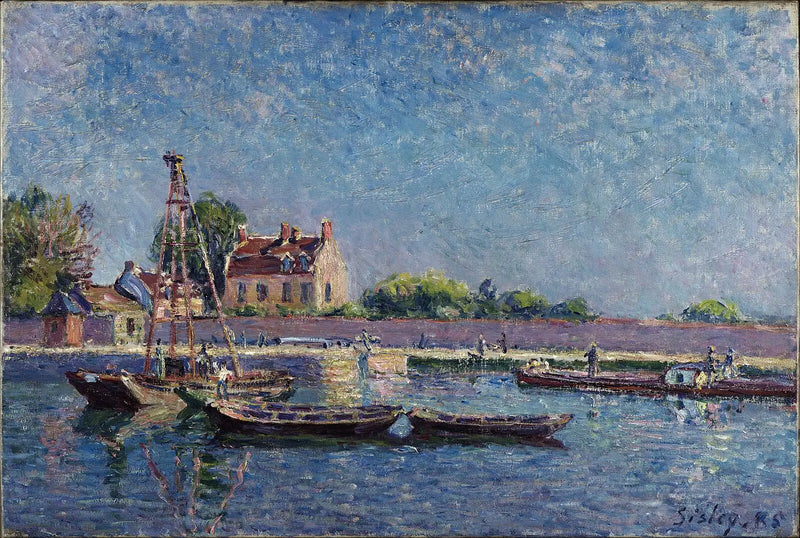 Die Schleuse von Saint-Mammès - Alfred Sisley