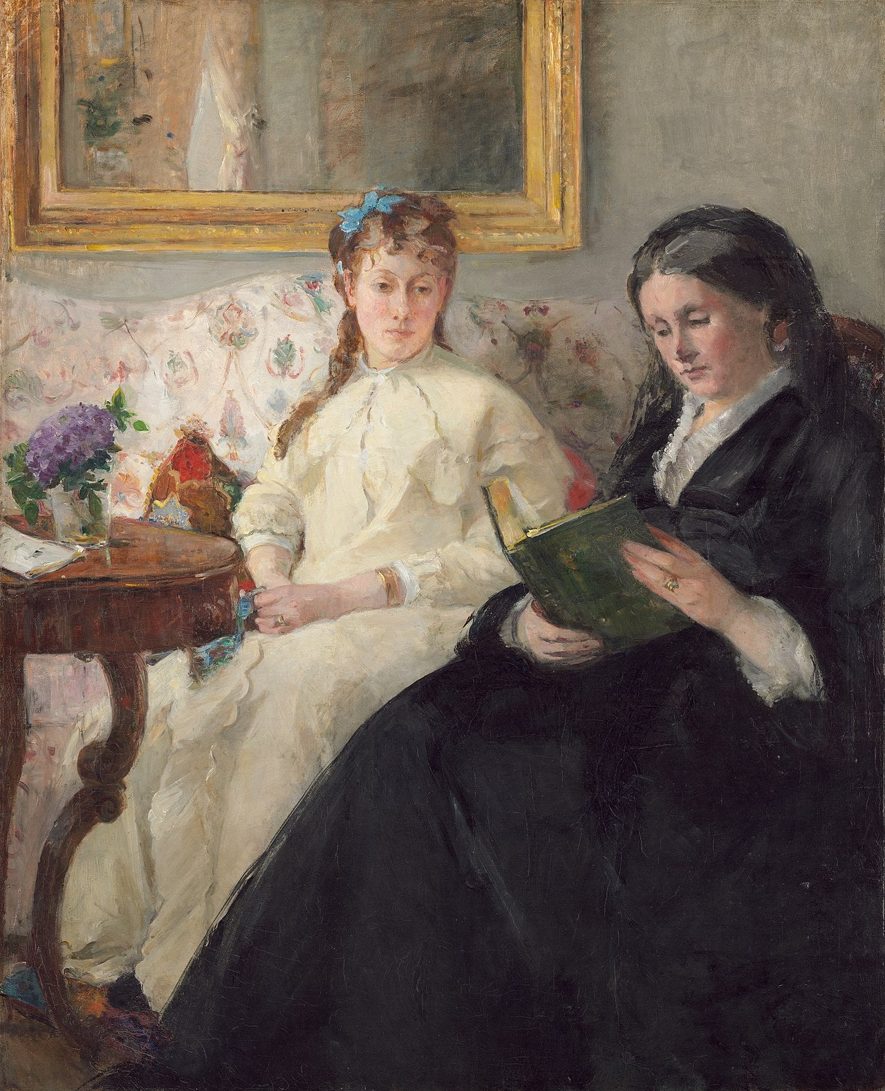 Reproduction du tableau « La Mère et la soeur de l'Artiste - Berthe Morisot » par Alpha Reproduction en peinture à l’huile