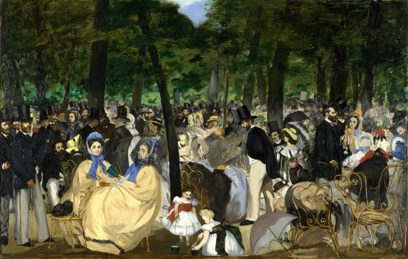Die Musik in den Tuilerien - Édouard Manet