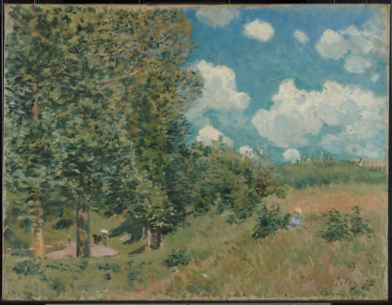Die Straße von Versailles nach Saint-Germain - Alfred Sisley