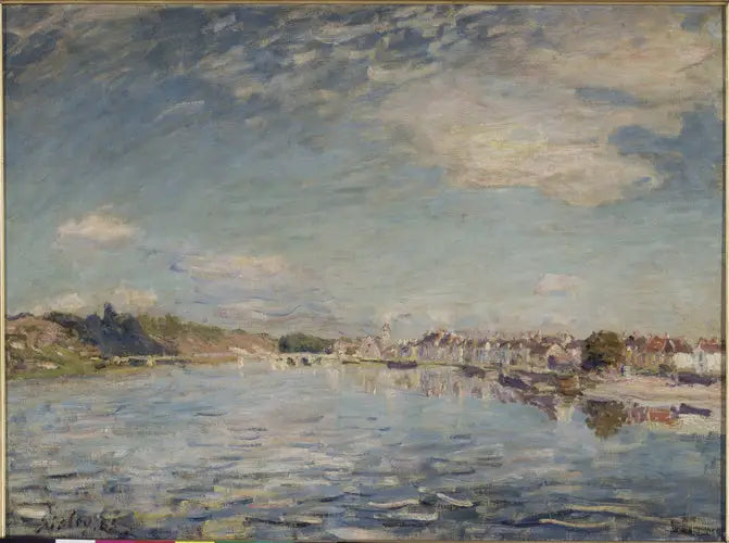 Die Seine in Saint-Mammès - Alfred Sisley
