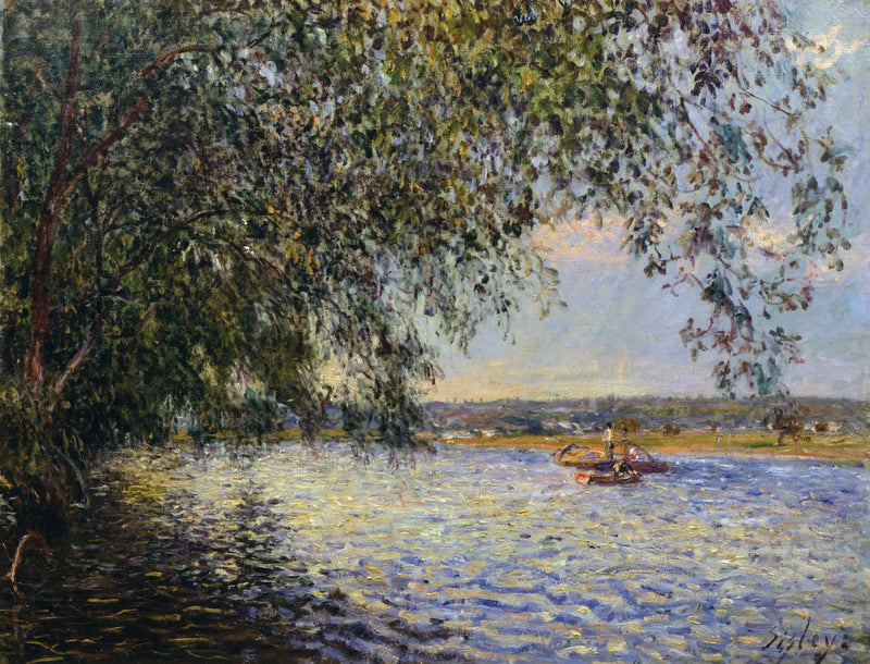 Die Seine in Saint Mammès - Alfred Sisley