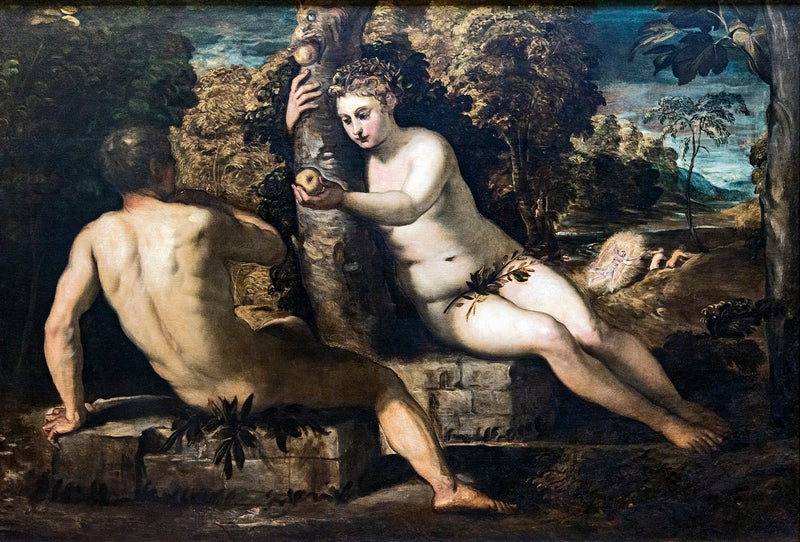 Die Versuchung Adams und Evas - Jacopo Tintoretto