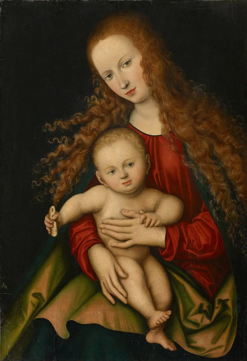 Die Jungfrau mit dem Kind - Lucas Cranach der Ältere