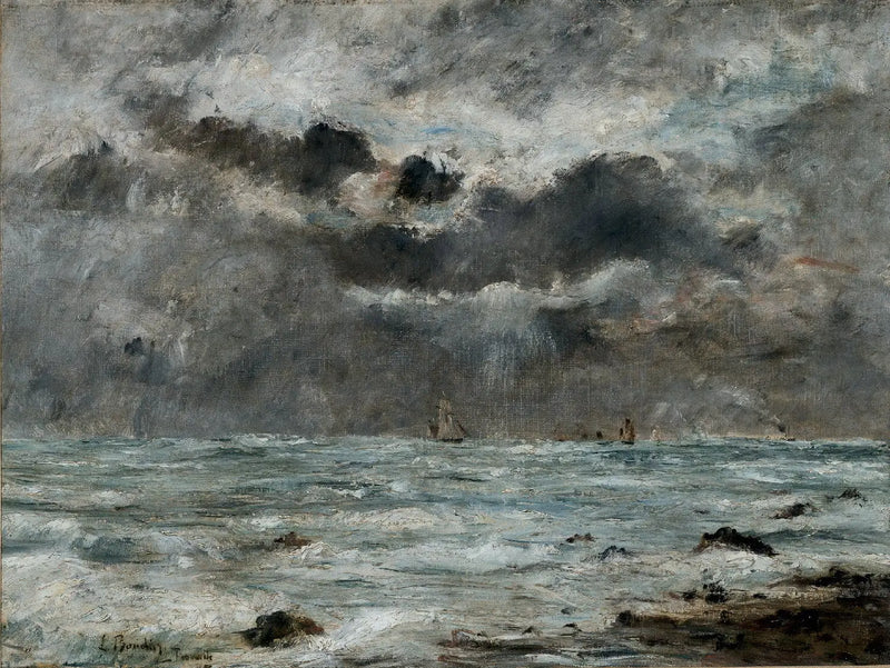 Die Küste bei Trouville - Eugène Boudin