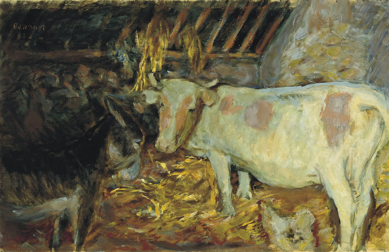 Der Schuppen (Kuh im Stall) - Pierre Bonnard