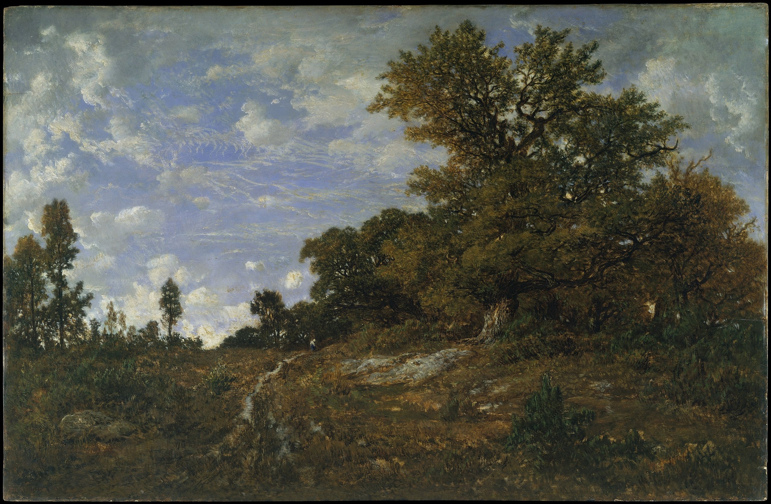 La lisière du bois à Monts-Girard, forêt de Fontainebleau - Théodore Rousseau