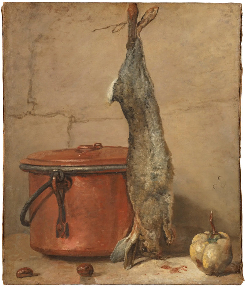 Kaninchen und Kupferschüssel - Jean Siméon Chardin
