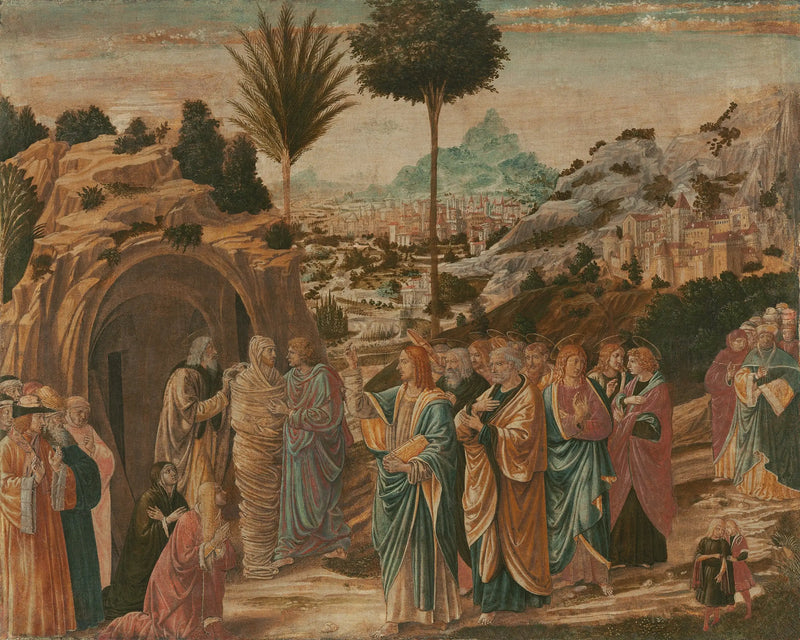 Die Auferstehung des Lazarus - Benozzo Gozzoli