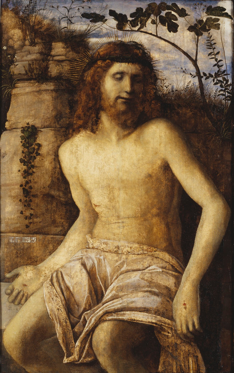Der gekrönte Christus mit Dornenkrone - Giovanni Bellini