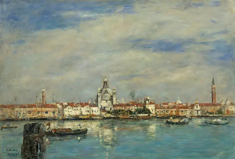 Der Große Kanal, Venedig - Eugène Boudin