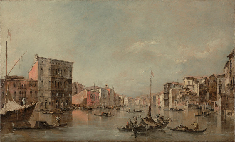 Der Große Kanal in Venedig mit dem Palazzo Bembo - Francesco Guardi