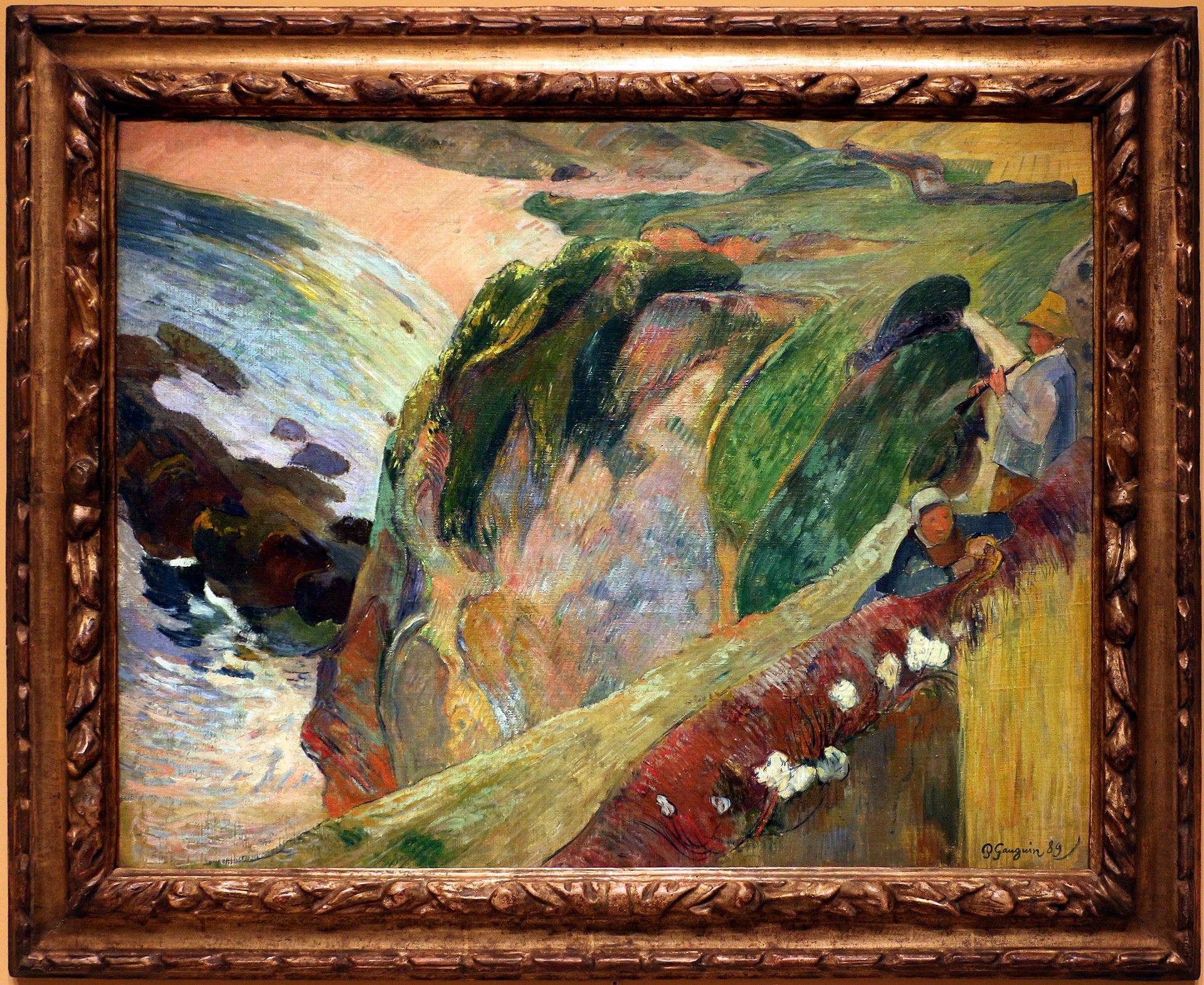 Der Pfeifenbläser auf der Klippe - Paul Gauguin