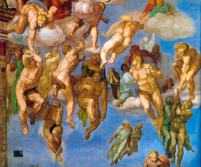 Das Jüngste Gericht, Detail. - Michelangelo