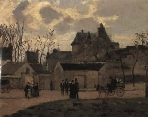 Das Tribunal von Pontoise, Platz Saint-Louis - Camille Pissarro