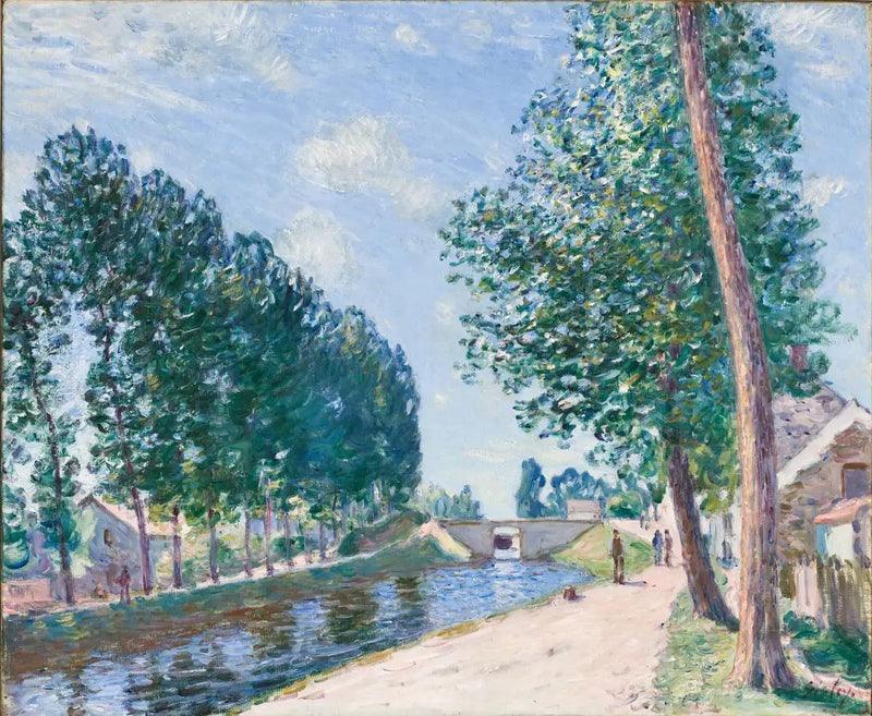 Der Kanal von Loing in Moret - Alfred Sisley