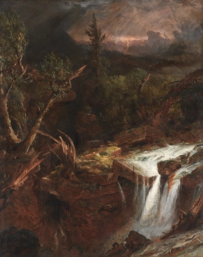 Nelkenknoten - Eine Sturmszene in den Catskill Mountains - Jasper Francis Cropsey