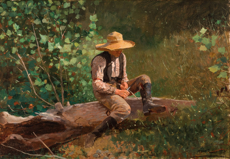 Le garçon sculpteur - Winslow Homer