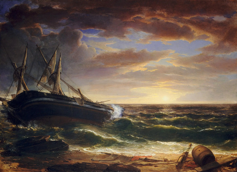 Das gesunkene Schiff - Asher Brown Durand