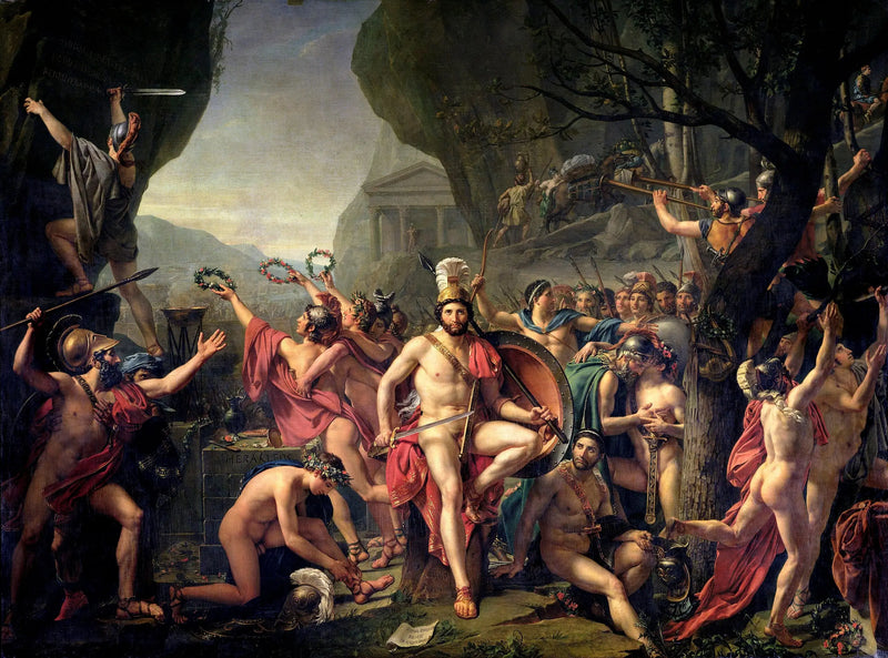 Leonidas an den Thermopylen - Jacques-Louis David