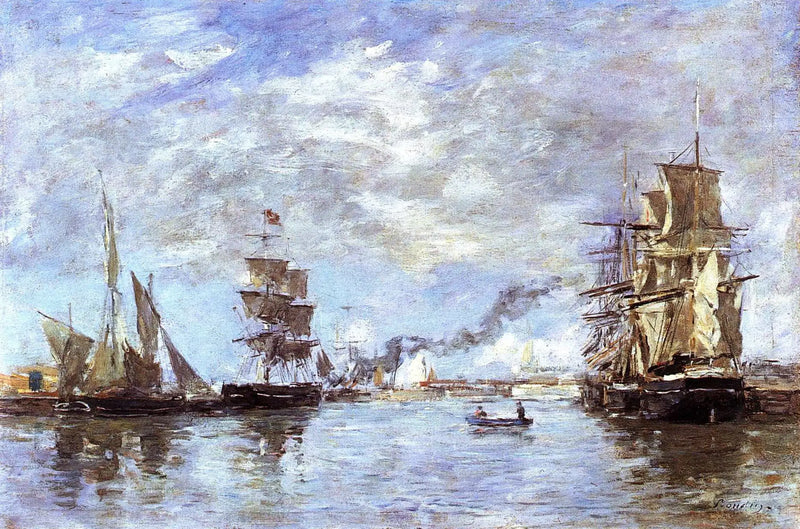 Der Hafen von Deauville - Eugène Boudin
