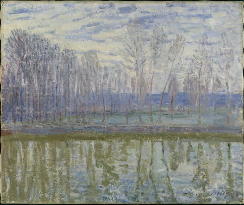 Die Ufer des Loing - Alfred Sisley