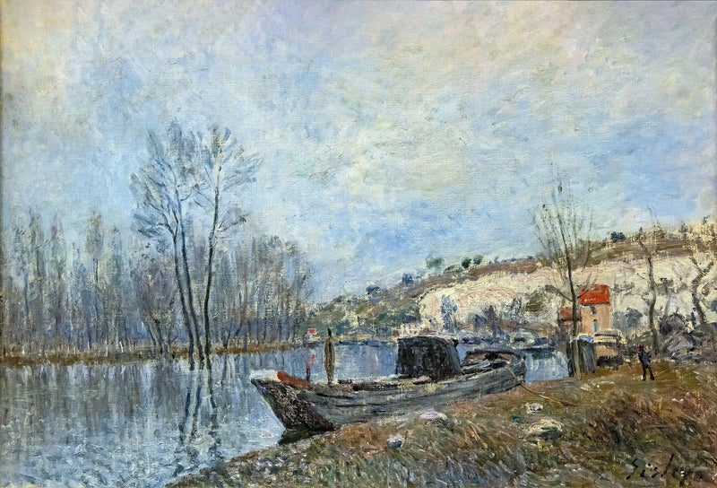 Die Ufer des Loing bei Moret - Alfred Sisley