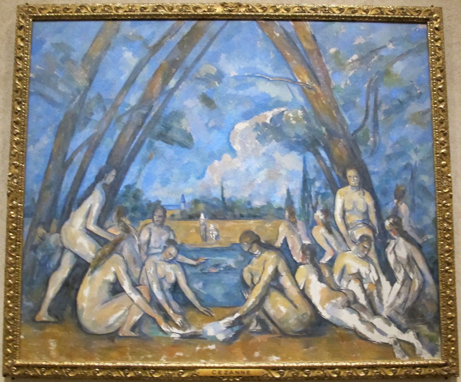 Die großen Badenden - Paul Cézanne